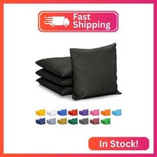 GoSports Cornhole Bean Bags Set of 4 - Regulation All Weather - Classic Black
