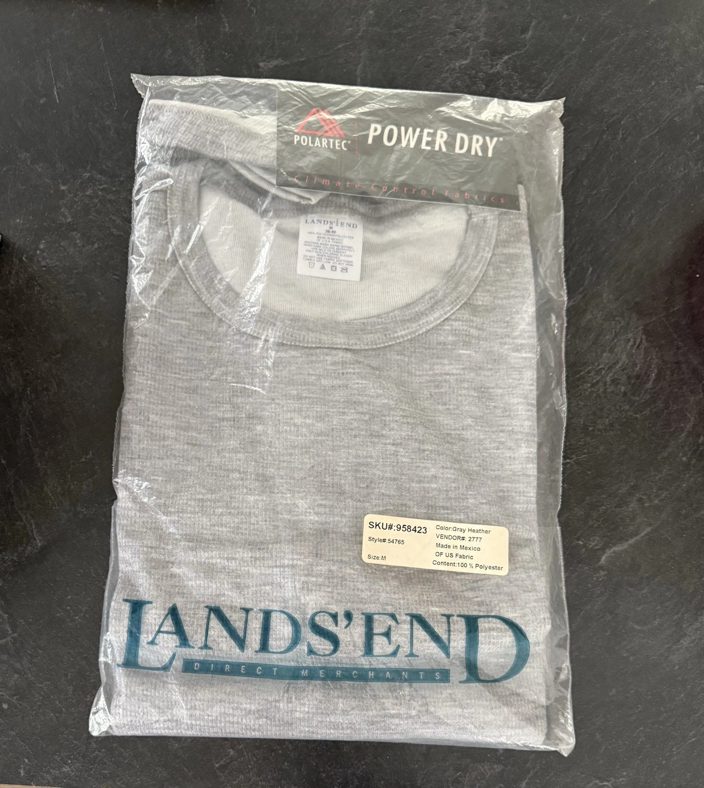Lands End Polartec Base Layer Top - Climate Control Power Dry - Men’s Medium
Opens in a new window o