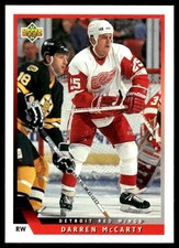 1993-94 Upper Deck #508 Darren McCarty Detroit Red Wings Rookie Hockey Card. rookie card picture