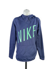 Nike Women's Purple All Time Therma-Fit Pullover Hoodie Sweatshirt - M