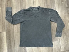 Abercrombie fitch Long-Sleeve Logo Tee soft  Gray size Small