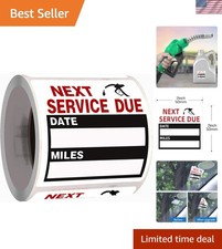 Versatile 100 Pack Oil Change Reminder Stickers - Easy-Peel, Durable Adhesive