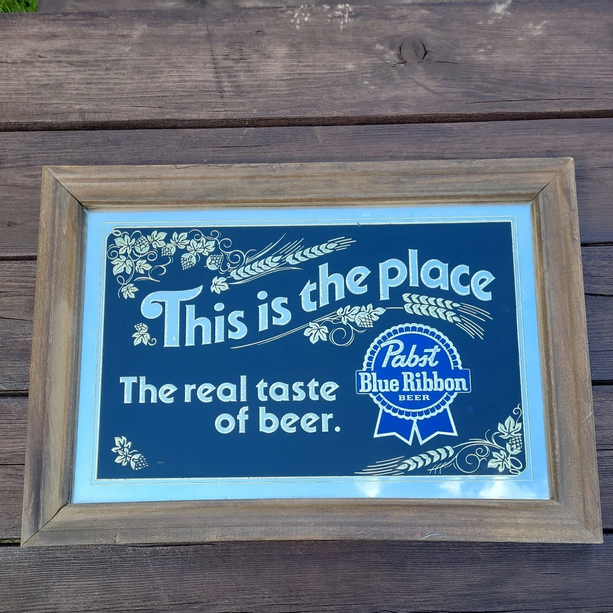 t*i様 ANDEKER パブミラー Pabst パブスト 鏡 ミラー ビンテー Pabst Blue Ribbon パブミラー – SK OLDIES