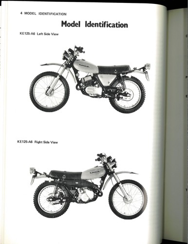 Manual de taller Kawasaki - KE125 - 1978-1982 - 99924-1010-04 - Imagen 4 de 5