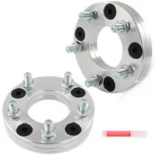 2x 1" 4x114.3 to 5x114.3 Conversion Wheel Adapters 1/2"x20 4 Lug to 5 Lug Wheel