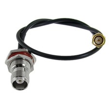 SMA Male to TNC Female Nut Bulkhead Adapter Antenna Cable 13"