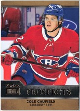 2021 Skybox Metal Universe Cole Caufield Premium Prospects #PP-1 RC Canadiens