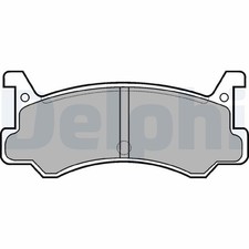 Bremsbelagsatz Scheibenbremse DELPHI LP521 für MAZDA DAIHATSU 323 BF MX 3 EC BW