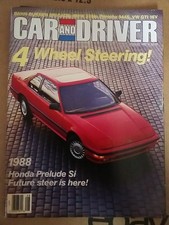 Car And Driver August 1987 MA6-221