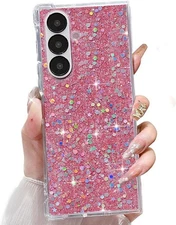 Samsung Galaxy Z Fold 6 Glitter Cute Case Shining Sparkle Bling Hard PC Back
