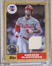 Topps 2022 Series 2 Andrew McCutchen Relic 35th Anniv #87BR-AM Phillies