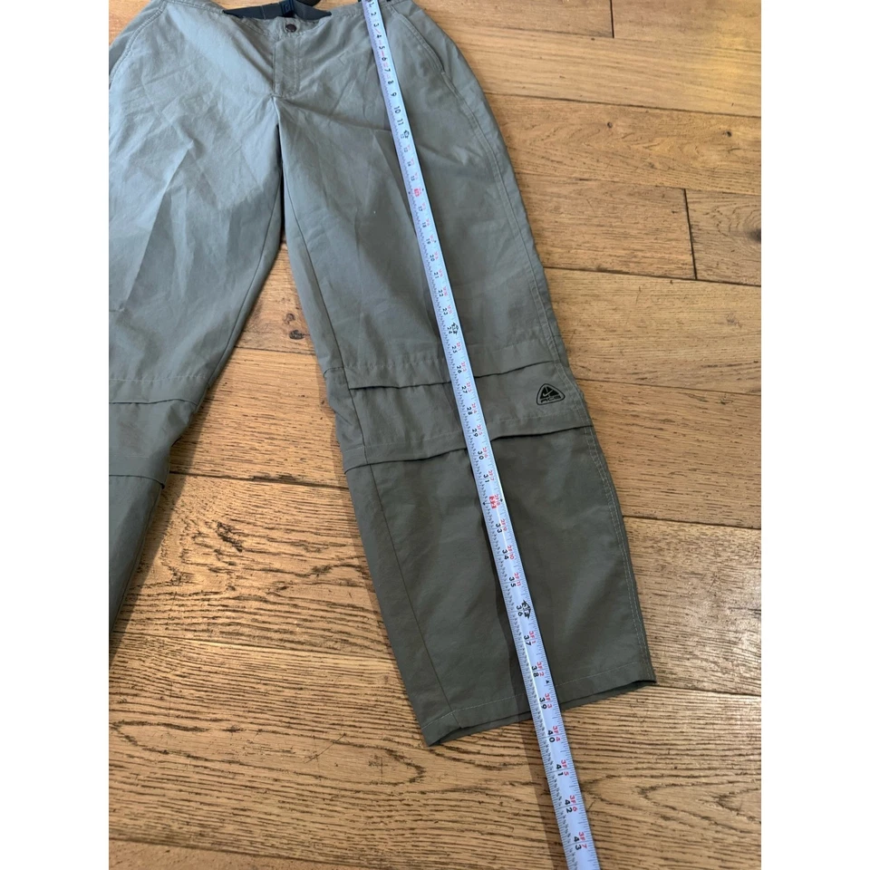 Pantalones de Carga Nike ACG Verde Oliva Convertibles Cremallera Exterior Gorpcore Talla L/G Foto 3 de 4