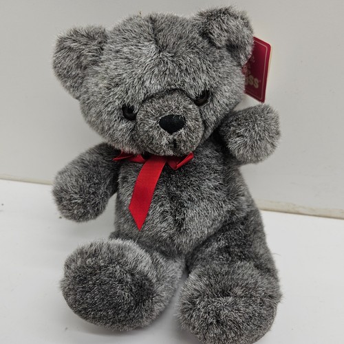 Peluche orsacchiotto Russ Tippy II carezza morbido animale domestico 7" grigio vintage