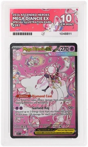 ACE 10 Pokemon Mega Diancie Ex 282/217 Ascended Heroes