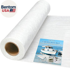 Fiberglass Mat 50 in X 30 Ft, 125 Sq. Ft Fiberglass Chopped Strand Mat Resin  E