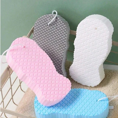 2pc Exfoliating Body Sponge Bath Shower Scrubber Brush Wash Pad Dry Skin Remover