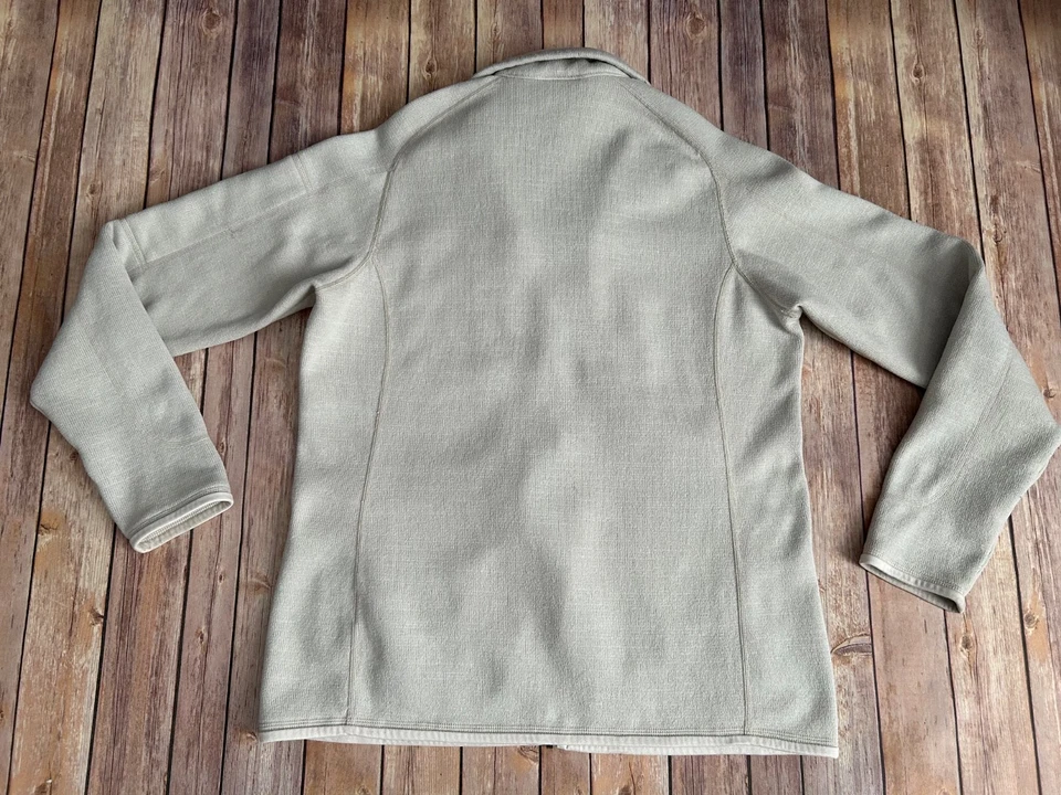 Jaqueta feminina Patagonia Better suéter creme zíper completo tamanho G - Imagem 2 de 4