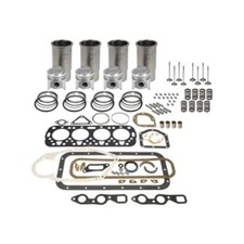 Engine Rebuild Kit With Valve Train - Less Bearings Stepped Head Pistons