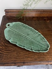 Bordallo Pinheiro Vintage Banana Leaf Serving Plate Portugal