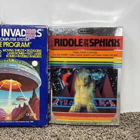 Atari 2600 Game Lot CIB Tested Space Invaders Yars Revenge Riddle Of The Sphinx 