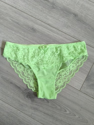 #ad BNWOT Sainsburys TU Bright Green Lace Trim Briefs Size 12 GBP 6.00