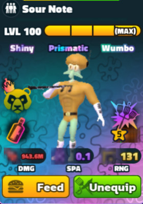 SOUR NOTE SBTD SpongeBob Tower Defense