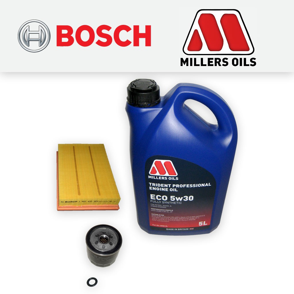 SERVICE KIT for VOLVO V50 1.6 16V OIL AIR FILTERS +5L 5w30 FS OIL (2005-2007)