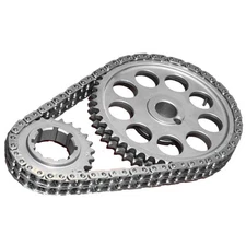 Rollmaster Timing Set CS3091; Gold, Dbl Roller 9-key w/bearing for Ford 351C