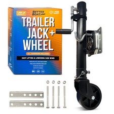 1200lbs Boat Trailer Jack with Wheel, Trailer Tongue Jack, Marine Bolt-On Lif...