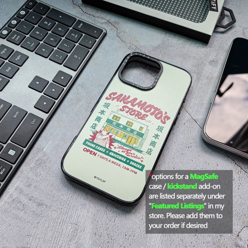 Sakamoto Days Casetify Cases for iPhone 13-17 optional MagSafe