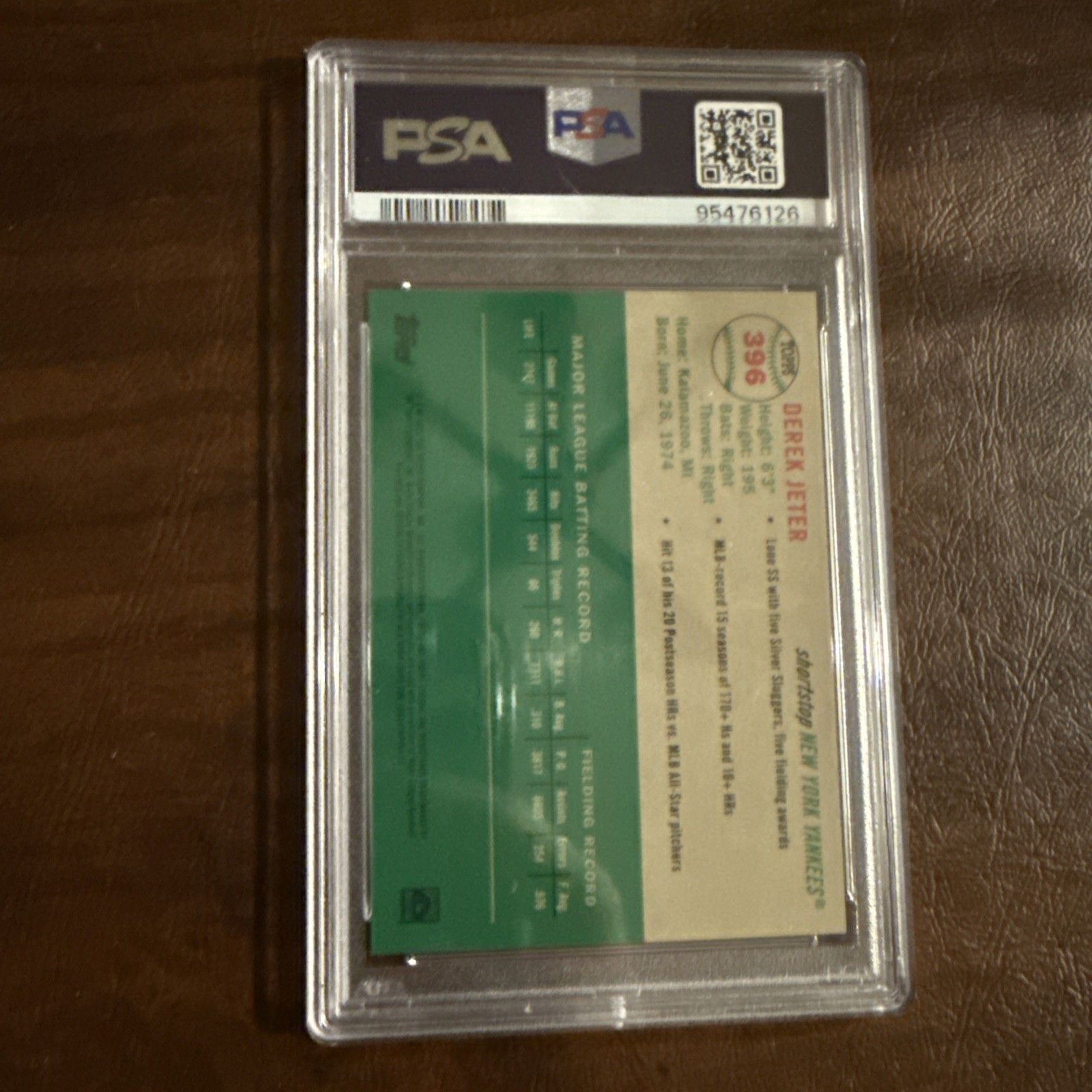 2023 Topps Chrome Platinum Anniv  DEREK JETER Orange Refra /25 PSA 10 POP 3 #396 view 12