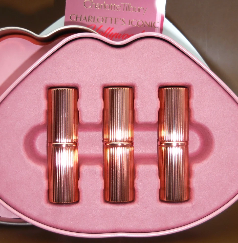 Charlotte Tilbury Hollywood Mini Lip Trio in Limited Edition Lips Tin 3 x 1.5g - Image 2 of 4