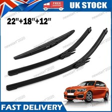 FOR BMW 1 SERIES F20 F21 12-17 FRONT & REAR WINDSCREEN WIPER BLADE SET WIPERS