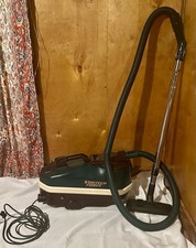 Vtg Vortech Force Ghibli Turbo Canister Vacuum Wwand Hose Floor Brush Works
