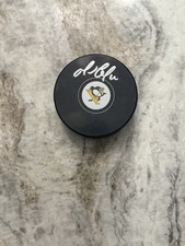 Mario Lemieux Autographed Signed Puck Penguins Pens Signature Series Puck