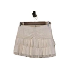 Women's Urban Outfitters White Ruffled Mini Skirt M NWT