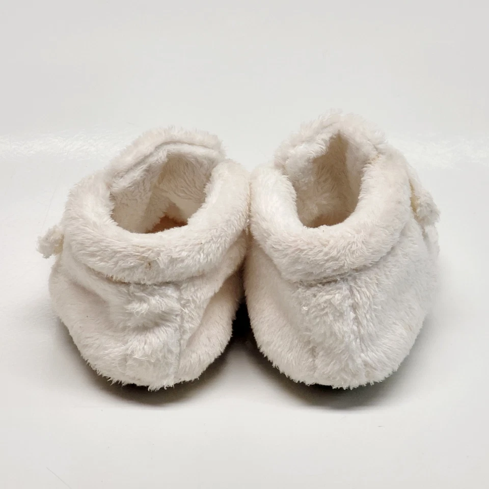 Botines de bebé UGG súper suaves de vellón talla 2/3 6-12 meses - crema - correa ajustable Foto 4 de 4