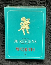 NEW - VINTAGE - Je Reviens Worth Parfum Splash 8ml - Perfume Extrait Pre-Barcode