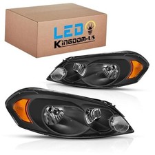 Headlight Assembly, DOT-certified, Compatible with 2006-2013 Chevy Impala