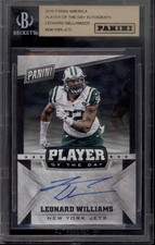 2016 Panini America Leonard Williams Player of the Day Auto BGS Encased SSP /20