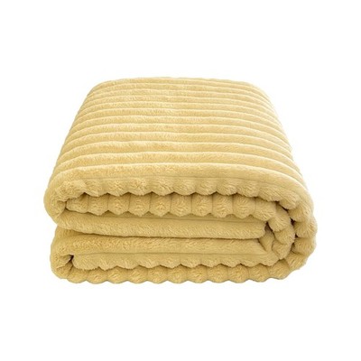 Emotional Support Blanket Yellow, Security Blanket, Calming Dog Blanket, Rabbit