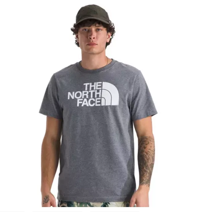 The North Face Mens Half Dome S/S Tee T-shirt GRAY/ TNF White XLARGE