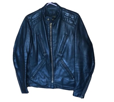 Vanson Leather Vintage Leather Biker Jacket 