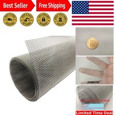 Durable Mesh Screen 15.7"x47.2" - 304 Stainless Steel for Vents, Cages and More