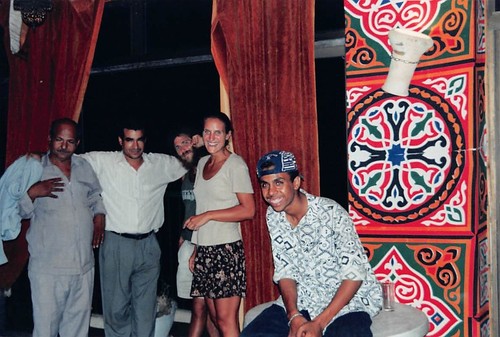 1990s Original Color Photo 4x6 Egyptian Men Tourist Woman Egypt F7 #10