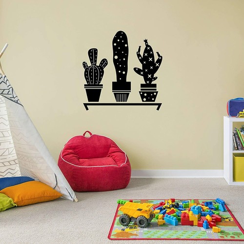 Plant Cactus Desert Cartoon Home Room Wall Sticker Vinyl Art Decal Decor Kids - Picture 2 of 5