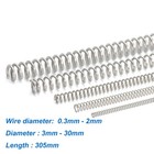 Compression Spring Various Size 3mm-30mm Diameter & 305mm Length Pressure Small