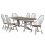 sunset trading country grove 7 piece double pedestal extendable dining table ...