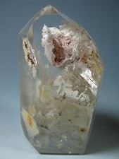 2.36" WHITE INCLUSIONS IN PHANTOM QUARTZ CRYSTAL POINT LY 455