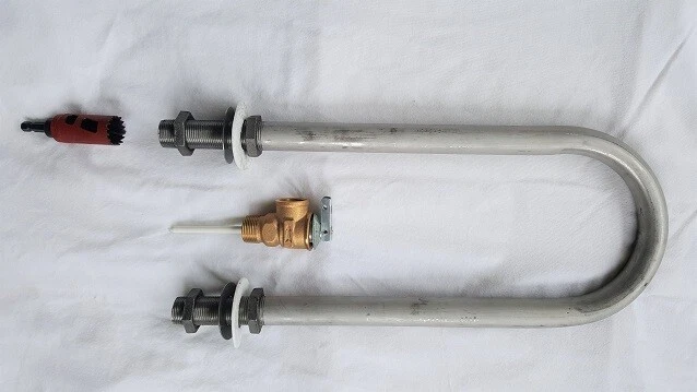 HOT WATER HEATING COIL for STOVES burning Wood Pellets, Corn, Coal, Wood  Logs | eBay